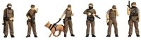 NOCH Modelleisenbahn-Figur TT Figuren Polizei Sodendereinsatzkommando 45079