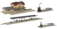 Faller Modellbausatz Faller 239007 Aktions Set Bahnhof Dennenberg N