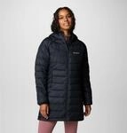 Steppmantel COLUMBIA "Powder Lite II Mid Jacket", Damen, Gr. S, schwarz,