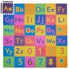 relaxdays Spielmatte Puzzlematte ABC und Zahlen (90-St)