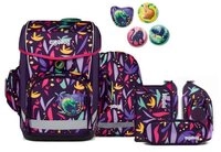 ergobag Schulranzen Cubo Light (5tlg., inkl. Federm&auml;ppchen, Schlamperrolle,