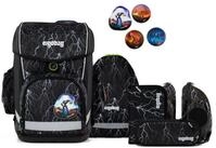 ergobag Schulranzen Ergobag Cubo Light Super ReflektB&auml;r Set