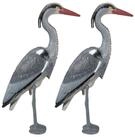 relaxdays Gartenfigur Reiher Gartenfigur im 2er Set