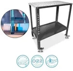 STAHLWERK Werkbank Schwei&szlig;tisch 915x457 mm Montagetisch Werktisch D22 Lochtisch