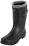 Regenliebe Pf&uuml;tze-W Gummistiefel Halbschaft Regenstiefel mit Warmfutterstrumpf