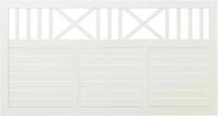 PLUS Gartenzaun Plus Zaun Nostalgi 180 x 95 cm RAL 9010 Wei&szlig;