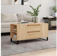 vidaXL Couchtisch vidaXL Couchtisch Sonoma-Eiche 102x44,5x50 cm Holzwerkstoff