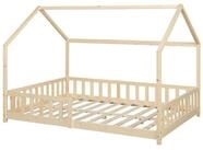en.casa Hausbett, &raquo;Hesel&laquo; Montessori Bett Kiefernholz Holzoptik 120 x 200 cm
