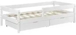 en.casa Kinderbett, &raquo;Borgarnes&laquo; mit Rausfallschutz und Stauraum 90x200 cm Holz