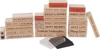 Rico Design Stempel Liebe Weihnachtsgr&uuml;&szlig;e, XL 26 St&uuml;ck