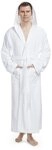 Arus Herrenbademantel Pacific, mit Kapuze, 100% Baumwolle, extra lang, f&uuml;r Spa &
