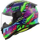 LS2 Motorradhelm LS2 FF812 Kid Svent Kinderhelm Blau / Gr&uuml;n S (1er Set),