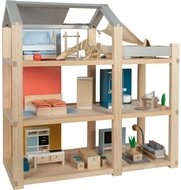 Small Foot Design Puppenhaus Natur mit Möbeln Small Foot Design Puppenhaus Natur mit Möbeln
