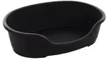 Flamingo Hundekorb Hundekorb Tuck oval aus Kunststoff schwarz schwarz 51 cm x 81 cm