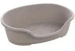 Flamingo Hundekorb Hundekorb Tuck oval aus Kunststoff grau grau 51 cm x 81 cm