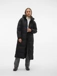 Steppmantel VERO MODA "VMKLEA LONG COAT NOOS", Damen, Gr. XS, schwarz, Steppware,
