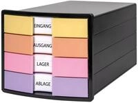 HAN Schubladenbox 1012-139D Schubladenbox IMPULS - schwarz-pastell