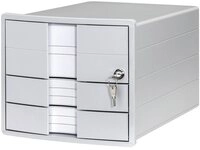 HAN Schubladenbox HAN IMPULS 1018-11 Schubladenbox Grau DIN A4, DIN C4 Anzahl der
