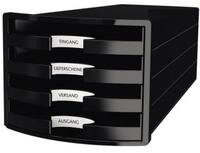 HAN Organizer Schubladenbox IMPULS 1013-13 DIN A4/ Geh&auml;usefarbe: schwarz Farbe...