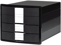 HAN Schubladenbox HAN IMPULS 1017-13 Schubladenbox Schwarz DIN A4, DIN C4 Anzahl der