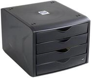 HELIT Schubladenbox the green chameleon, mit 4 Schubladen, geschlossen, stapelbar,
