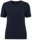 T-Shirt BETTY & CO "Basic Shirt mit Rundhalsausschnitt", Damen, Gr. S, blau