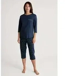 CALIDA Pyjama Sweet Dreams (2 tlg) 3/4-L&auml;nge, Rundhals, weich,...