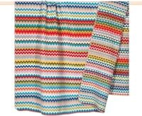 Wohndecke CELIN, PAD, Made in Europe, Wendefunktion, gestreift, mit Fransen,...