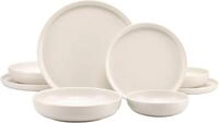 CreaTable Tafelservice Uno (8-tlg), 2 Personen, Steinzeug, Teller Set,...