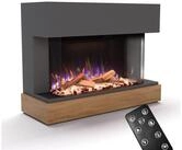 GLOW FIRE Elektrokamin Curie E-Motion 3D, Elektrischer Kamin mit 3D Feuer mit