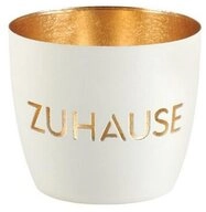 Giftcompany Windlicht Windlicht Madras Zuhause Wei&szlig;/Gold