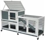 nanook Kleintierk&auml;fig Indoor Kleintierstall Leo 146 x 89 cm grau