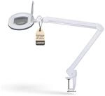 Lumeno Lupenlampe 861XGR Lupenleuchte Lupenlampe mit ovaler Echtglaslinse