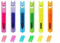 Legami Buntstift Set mit 6 Mini-Textmarkern - Teddy&lsquo;s Mood