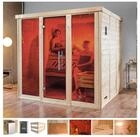 weka Sauna Kemi Panorama, BxTxH: 211 x 210 x 200 cm, 45 mm, 7,5 kW Ofen mit ext.