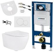 GEBERIT Tiefsp&uuml;l-WC GEBERIT-AL5512-SET, Geberit H&auml;nge Wand Dusch WC Sp&uuml;lrandlos