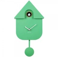 Karlsson Uhr Kuckucksuhr Wall Clock Modern Cuckoo Hellgr&uuml;n (41cm)