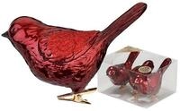 Holly & Jolly Christbaumschmuck, Christbaumschmuck Kunststoff V&ouml;gel auf Clip...