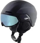 Alpina Skihelm Oro QV MIPS 2023 mit Visier, Schwarz Matt, QV-flex Ice Blue,...