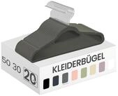 SONGMICS Kleiderb&uuml;gel 20/50er Set rutschfest, (20-tlg), 0,6 cm dick, 360&deg;...