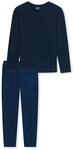 Schlafanzug UNCOVER BY SCHIESSER "Pyjama", Herren, Gr. S, blau (dunkelblau),