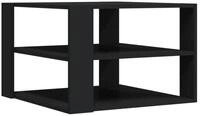 vidaXL Ablagetisch, Couchtisch Schwarz 59,5x59,5x40 cm Holzwerkstoff