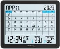 technoline Funkwecker WT 2600 DCF-77 Funkuhr mit Monatskalender, Thermometer,