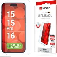 Displex Displayschutzglas Real Glass Screen Protection f&uuml;r Apple iPhone 15,...