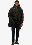 Superdry Steppjacke HOODED SPORTS PUFFER MID JKT Kunstfaser, relaxed fit