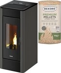Freepoint Pelletofen Indaco 11, 12 kW, Zeitbrand