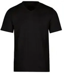 Trigema T-Shirt TRIGEMA V-Shirt DELUXE Baumwolle (1-tlg) schwarz 4XL (58/60)