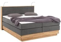 Home affaire Boxspringbett Cavan, Eiche, inkl. Bettkasten & Topper, verschiedene
