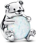 Pandora Kettenanh&auml;nger Pandora Sterling silver Enamel Synthetic Opal White...