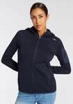 Strickfleecejacke CMP "KNITTED MELANGE HOODY WOMAN HOODY JACKET", Damen, Gr....